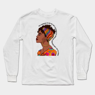 I am the storm. Black Woman Long Sleeve T-Shirt